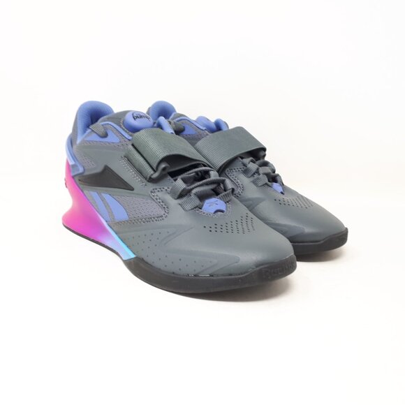 Womens Reebok Legacy Lifter III 3 Gray Purple Weightlifting Gym Training Shoes - Picture 4 of 12